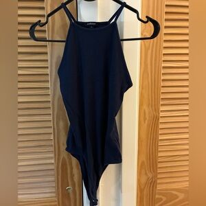 Ambiance Navy Blue Bodysuit size medium
